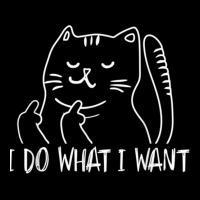 Funny I Do What I Want Cat Flipping The Bird Offensive Adjustable Cap | Artistshot