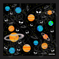 Aliens And Planets A Vector Pattern Wallpaper Ecopop T-shirt | Artistshot