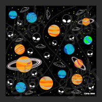 Aliens And Planets A Vector Pattern Wallpaper Ecopop Exclusive T-shirt | Artistshot