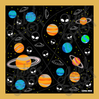 Aliens And Planets A Vector Pattern Wallpaper Ecopop Vintage Hoodie And Short Set | Artistshot