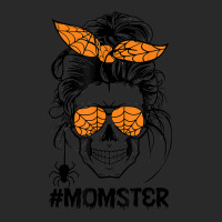 Momster Halloween Costume Skull Mom Messy Hair Bun Monster Printed Hat | Artistshot