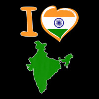 I Love India. Indian Flag In Shape Of A Heart. Country Map Zipper Hoodie | Artistshot