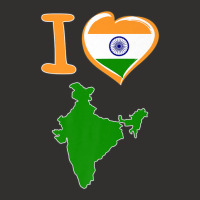 I Love India. Indian Flag In Shape Of A Heart. Country Map Champion Hoodie | Artistshot