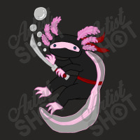 Ninja Axolotl (pink) Ladies Fitted T-shirt | Artistshot