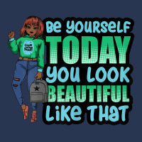 Be Yourself You Look Beautiful Black Women Melanin Poppin Men Denim Jacket | Artistshot