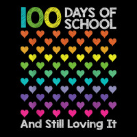 Cute 100 Days Of School And Still Loving It Hearts 100th Day T Shirt Lightweight Hoodie | Artistshot