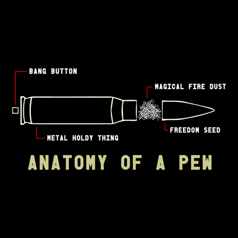 Anatomy Of A Pew Funny Shooting Ammo Design Zipper Hoodie | Artistshot