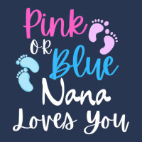 Pink Or Blue, Nana Loves You Gender Reveal Announcement Ladies Denim Jacket | Artistshot