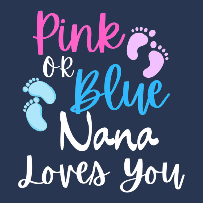 Pink Or Blue, Nana Loves You Gender Reveal Announcement Ladies Denim Jacket by rastyrocl | Artistshot