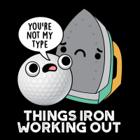 Things Iron Working Out Cute Golf Pun Adjustable Cap | Artistshot