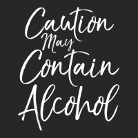 Caution May Contain Alcohol  Vintage Funny Drinking Tee Men's T-shirt Pajama Set | Artistshot