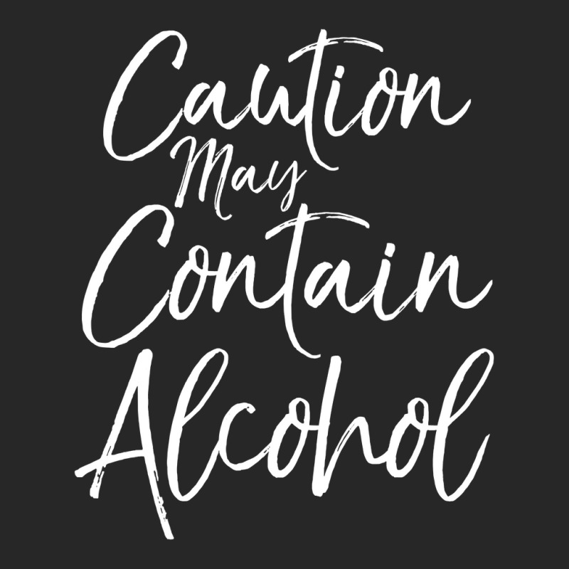 Caution May Contain Alcohol  Vintage Funny Drinking Tee Men's T-shirt Pajama Set | Artistshot