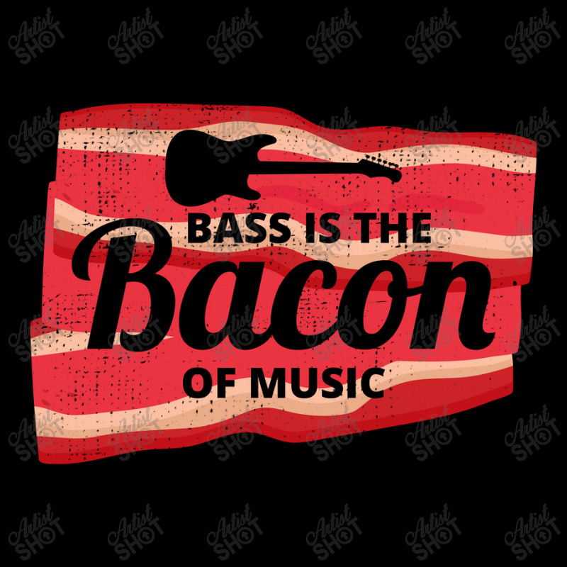 Bass Guitar Bacon Food Music Musician Bassist Long Sleeve Baby Bodysuit by Tasteful Tees | Artistshot