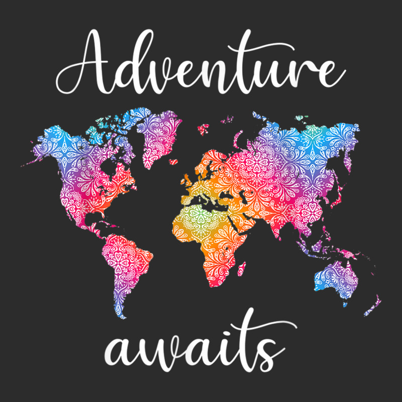 Adventure Awaits Mandala World Map Travel Outdoor Camping Exclusive T-shirt | Artistshot