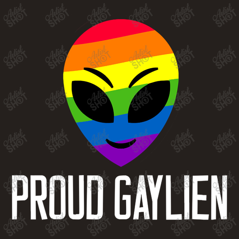 Proud Gaylien Gay Pride Flag Lgbt Heart Tank Top | Artistshot