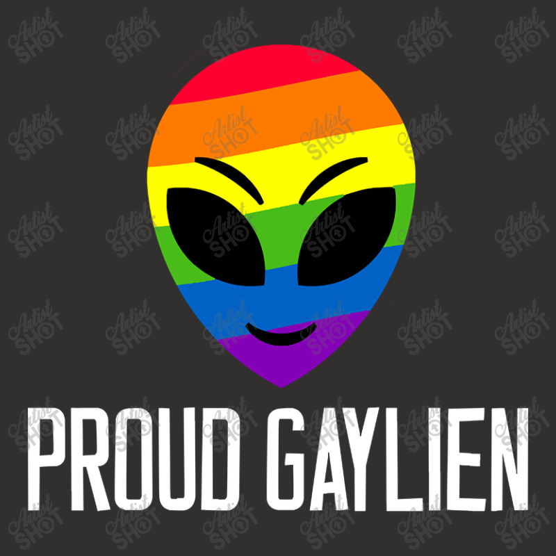 Proud Gaylien Gay Pride Flag Lgbt Heart Champion Hoodie | Artistshot