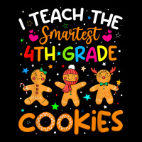 I Teach The Smartest 4th Grade Cookies Christmas Teacher T Shirt Men's Long Sleeve Pajama Set | Artistshot