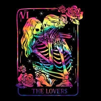 The Lovers Tarot Card Goth Tie Dye Kissing Lesbian Skeletons Adjustable Cap | Artistshot