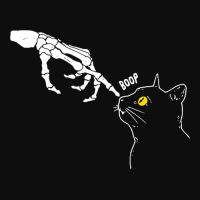 Halloween Cat Black Lover Skeleton Hand Boop Funny Crop Top | Artistshot