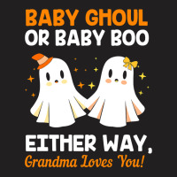 Baby Shower Grandma Halloween Gender Reveal Booy Or Ghoul T-shirt | Artistshot