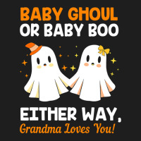 Baby Shower Grandma Halloween Gender Reveal Booy Or Ghoul Classic T-shirt | Artistshot