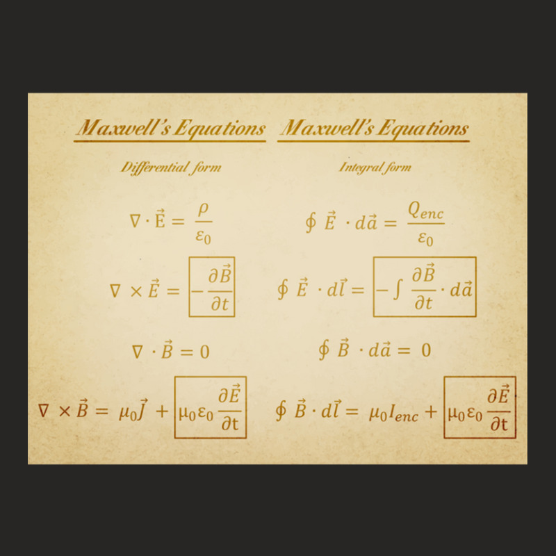 Maxwell's Equations Ladies Fitted T-Shirt by LouisPlumley | Artistshot