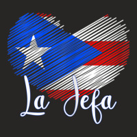 Womens Boricua Jefa Puerto Rico Heart Flag Boricua Mom Mothers Day Ladies Fitted T-shirt | Artistshot