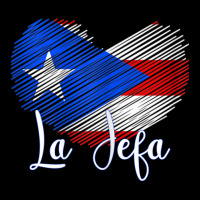 Womens Boricua Jefa Puerto Rico Heart Flag Boricua Mom Mothers Day Women's V-neck T-shirt | Artistshot