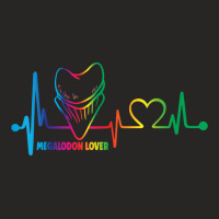 Megalodon Lover Heartbeat Shark Fossil Hunter T Shirt Ladies Fitted T-shirt | Artistshot