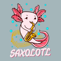 Saxolotl Sax Playing Axolotl Pun Walking Fish-ntnmd Unisex Sherpa-lined Denim Jacket | Artistshot