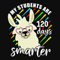 Womens My Students Are 120 Days Smarter Prek Teacher Llama Lovers Vnec Crop Top | Artistshot