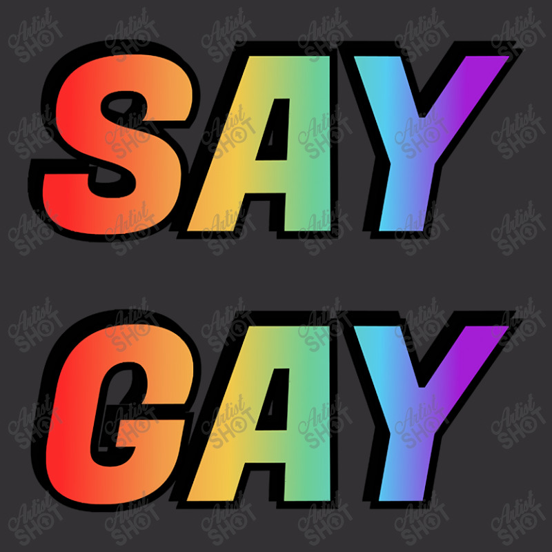 Say Gay-sct2s Vintage Short | Artistshot