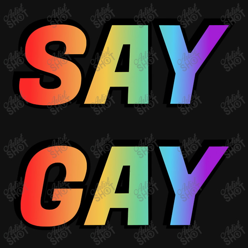 Say Gay-sct2s Baby Bibs | Artistshot