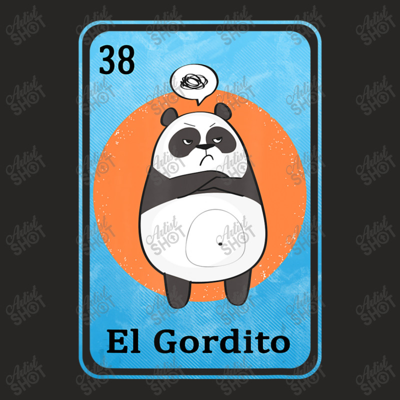 Spanish Mexican Lottery Bingo El Gordito Ladies Fitted T-Shirt by Min05 | Artistshot