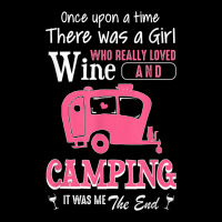 Women Story Gift Shirt A Girl Loved Wine And Camping Lightweight Hoodie | Artistshot