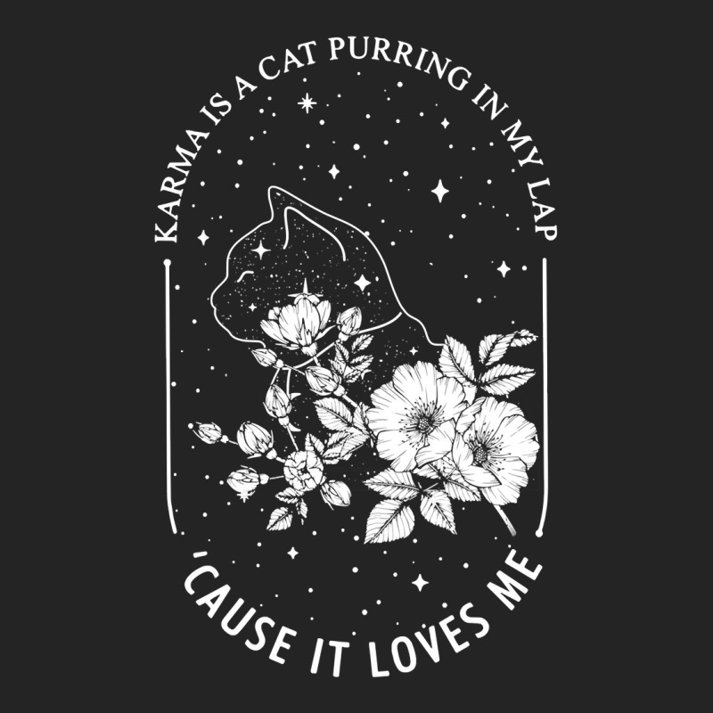 Karma Is A Cat Purring In My Lap Cause It Loves Me Sweatshirt 3/4 Sleeve Shirt | Artistshot