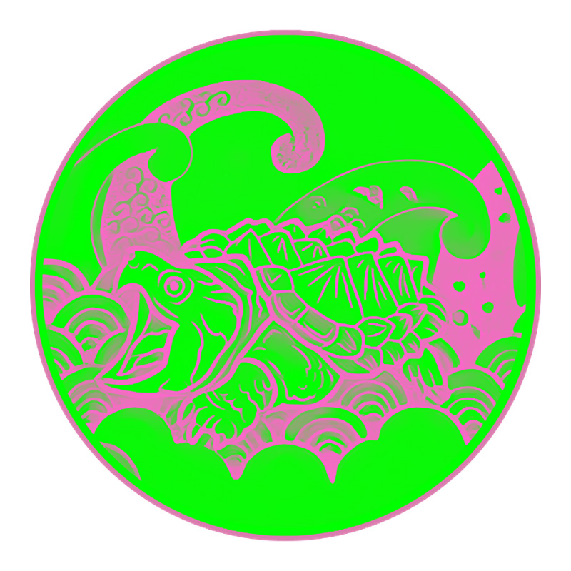 Giant Alligator Snapping Turtle - Japanese Style For Reptiles Lovers - Sticker | Artistshot