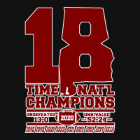 Alabama 18 Time Champions Graphic Youth T-shirt | Artistshot