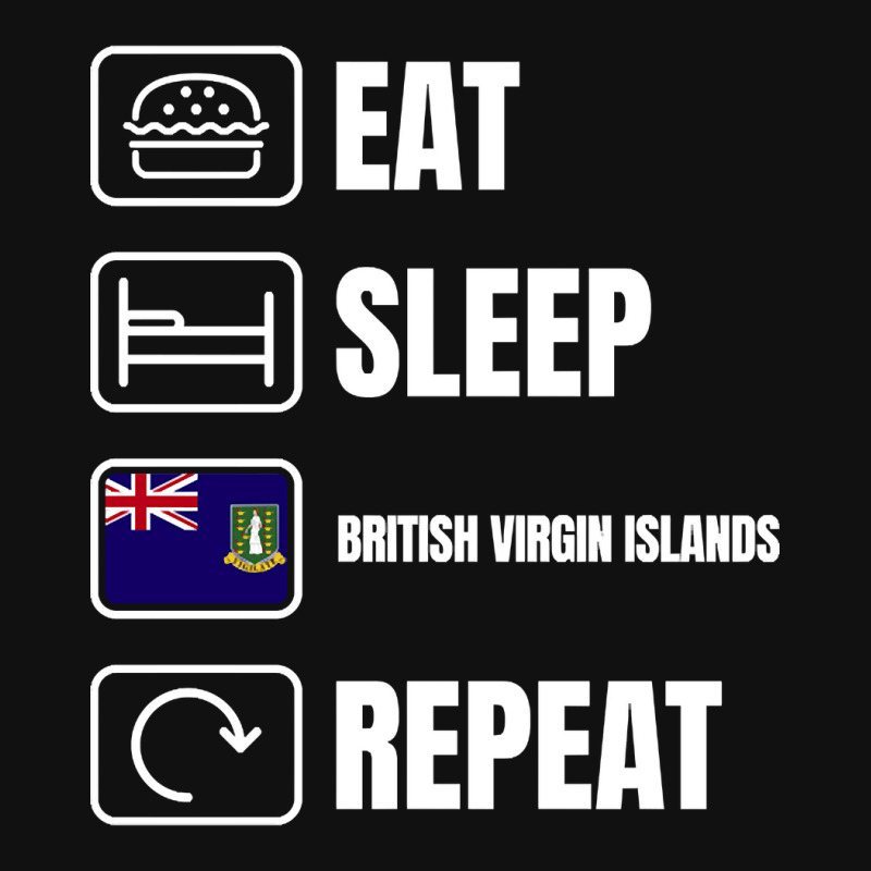 Eat Sleep British Virgin Islands Repeat Baby Beanies by lykhongduong9enev3 | Artistshot