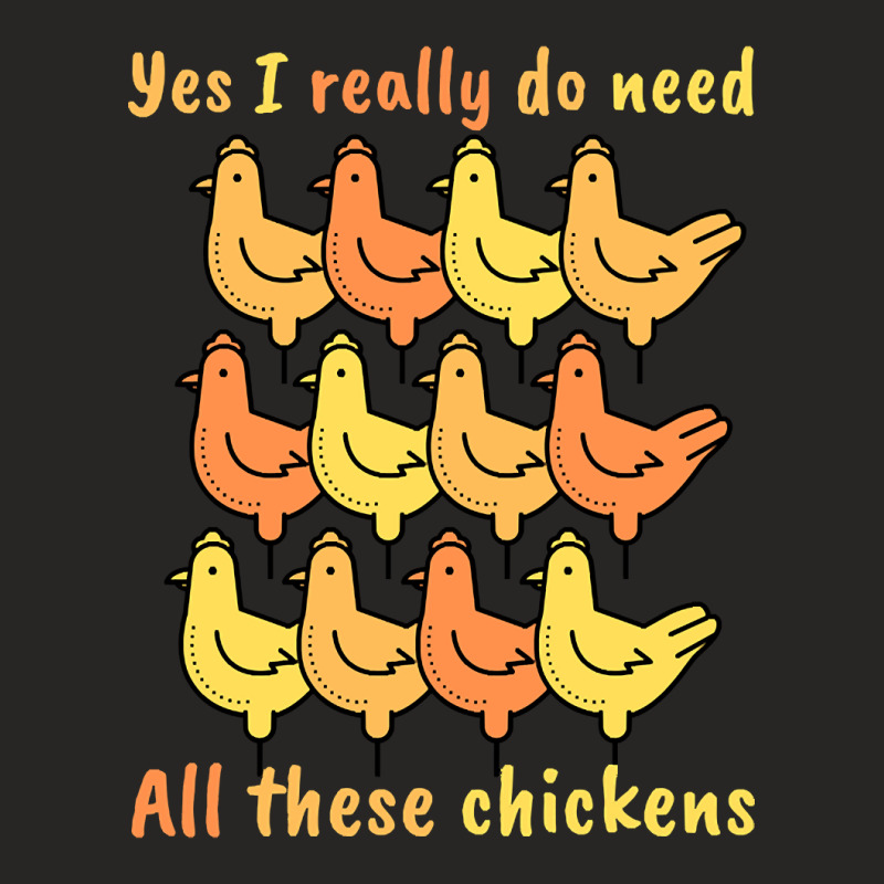 Yes I Really Do Need All These Chickens-s3lkm Ladies Fitted T-shirt | Artistshot