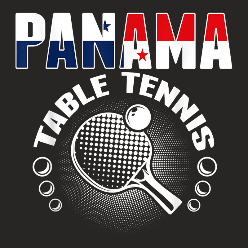 Panama Table Tennis Lovers Support Panamanian Ping Pong Team T Shirt Ladies Fitted T-Shirt by rennambka | Artistshot