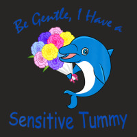 Be Gentle I Have A Sensitive Tummy Ladies Fitted T-shirt | Artistshot