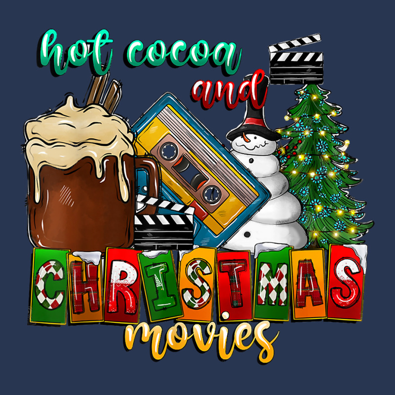 Hot Cocoa And Christmas Movies Merry Christmas Western T Shirt Men Denim Jacket | Artistshot