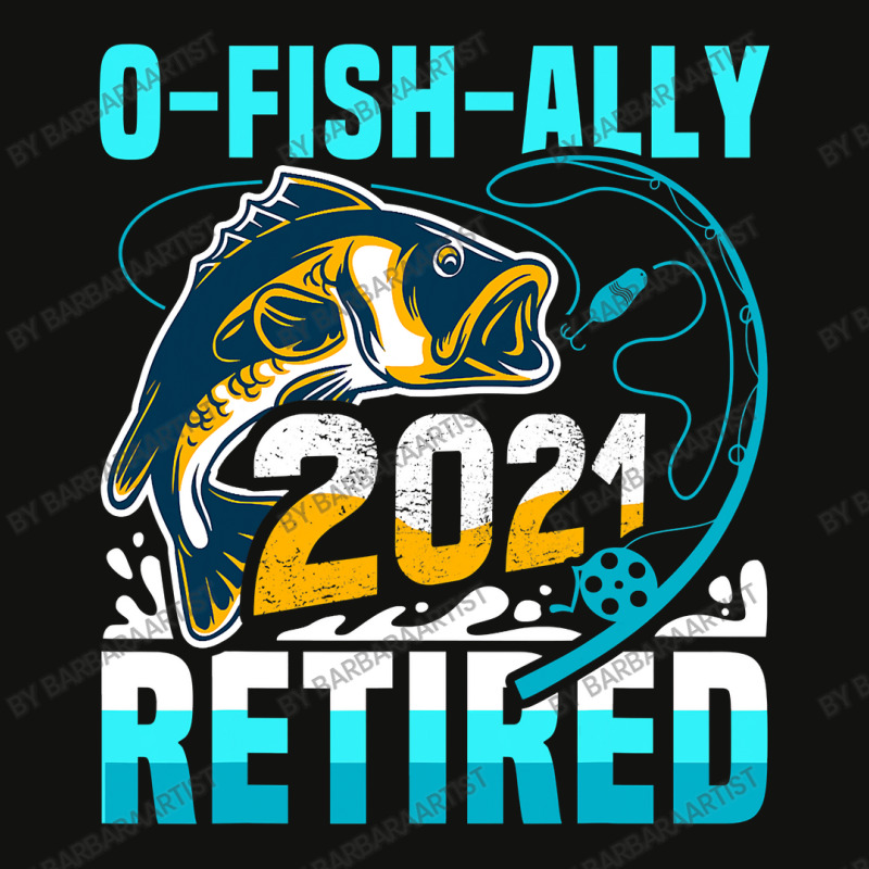 Ofishally 2021 Retired Funny Fishing Fisherman Retirement Scorecard Crop Tee by BarbaraArtist | Artistshot