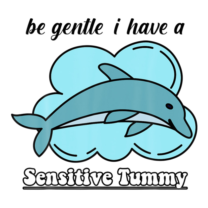 Be Gentle I Have A Sensitive Tummy Maternity Scoop Neck T-shirt by crrojkeydalu | Artistshot