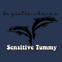 Be Gentle I Have A Sensitive Tummy Ladies Denim Jacket | Artistshot