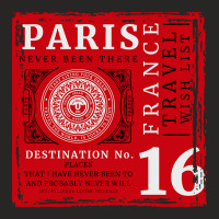 Paris, France Travel Wish List Ladies Fitted T-shirt | Artistshot