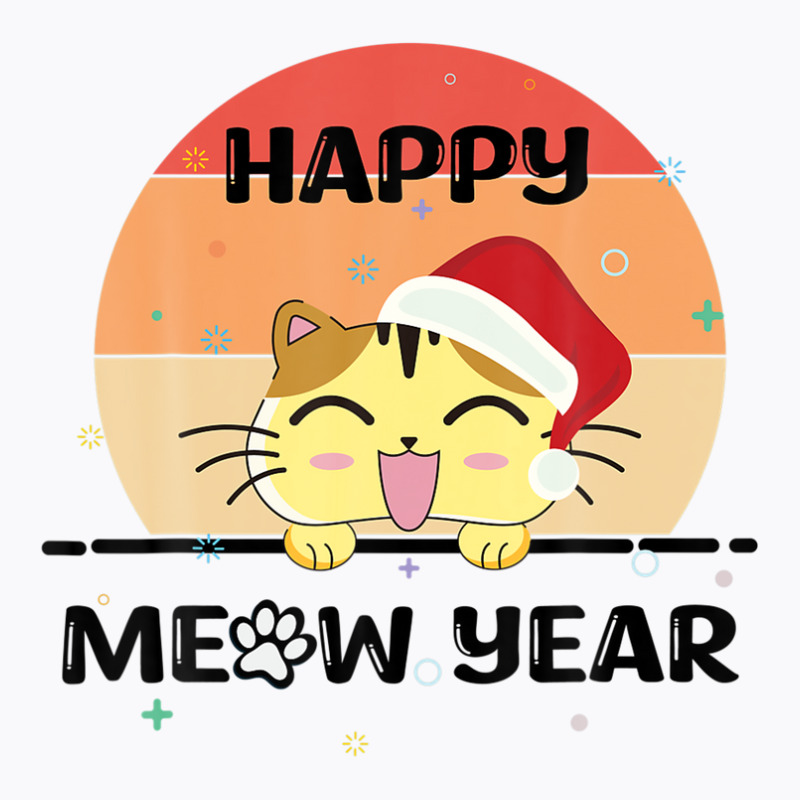 Happy New Year 2023 With Funny Cat T-shirt | Artistshot