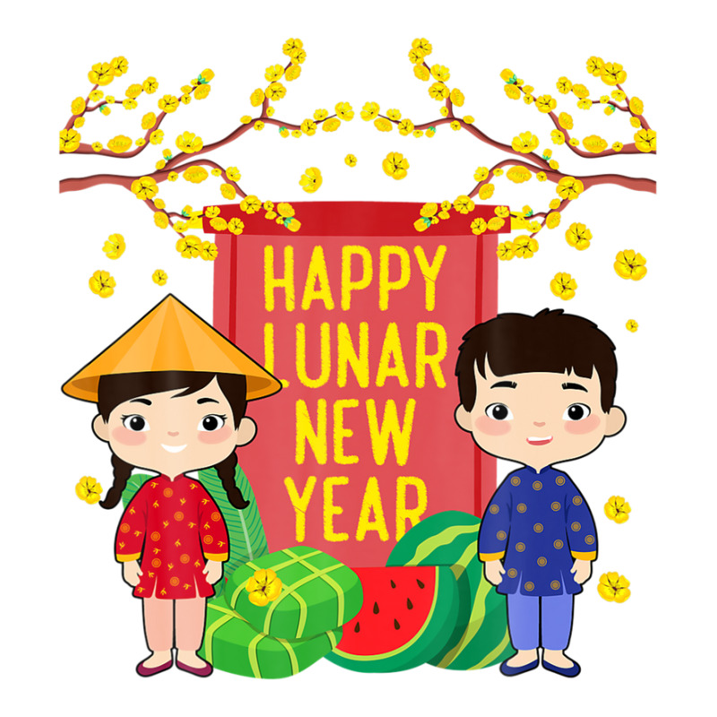 Ao Dai Kids Happy Lunar New Year | Vietnamese New Year 2023 Crop Top by krobeamoterou | Artistshot