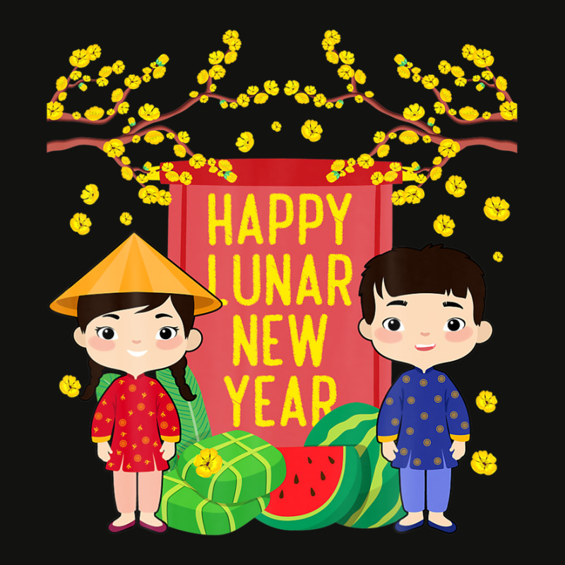 Ao Dai Kids Happy Lunar New Year | Vietnamese New Year 2023 Scorecard Crop Tee by krobeamoterou | Artistshot